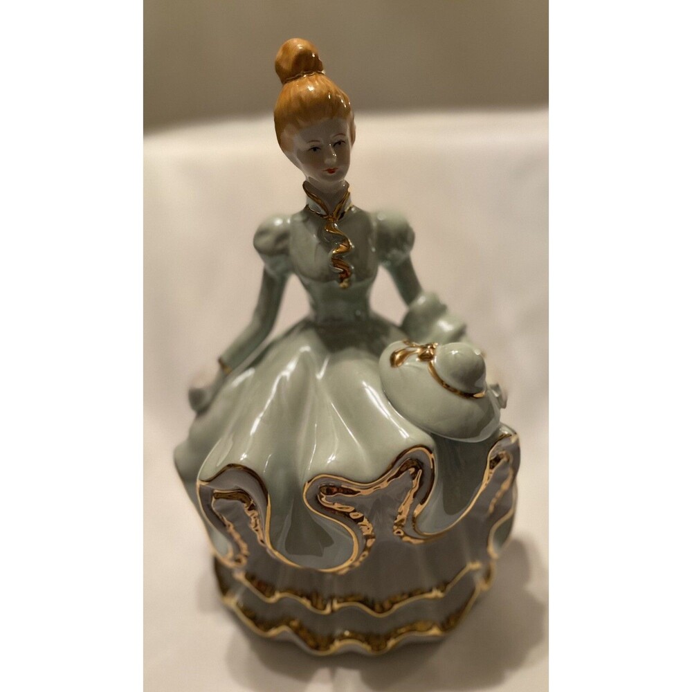 Musical Lady Southern Belle Porcelain Ceramic Figurine "Ode to Joy" Vintage